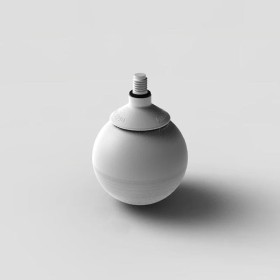 Ponteira Bola Rotativa Rosca 8mm p/ Bengala Fina Ambutech