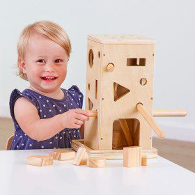 Torre de Madeira para Atividades Encaixe TTS