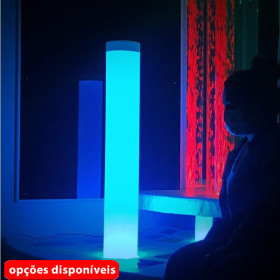 Coluna de Luz Fosca Arco-Íris Sala Sensorial Ø15 cm TFH