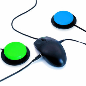 Rato Adaptado para 2 Manípulos USB BJ-802 Qinera