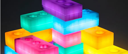 Tijolos de Construção Iluminados (12 unidades) TTS