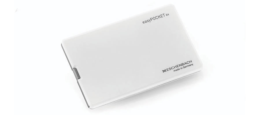 Lupa easyPOCKET 6.0x 24.0 Dioptrias 50x46 mm LED Eschenbach