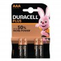 Pilhas Alcalinas Duracell Plus Tipo AAA 4 Pack