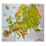 Mapa Físico da Europa Relevo Once
