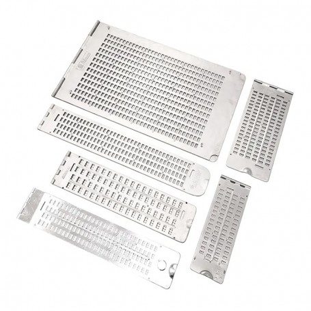 Régua Braille em Alumínio (tamanhos diversos)